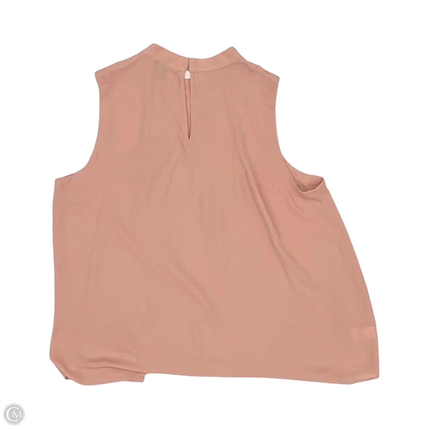 Blouse Sleeveless By Ann Taylor In Pink, Size: L