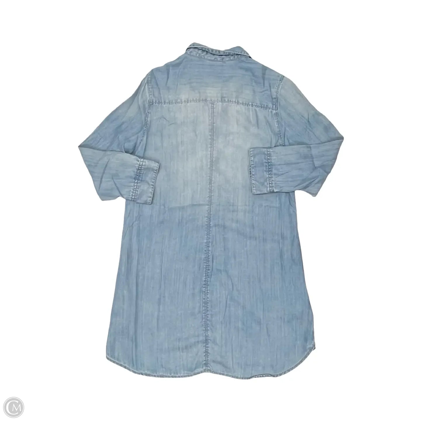 Dress Casual Short By H&m In Blue Denim, Size: 12