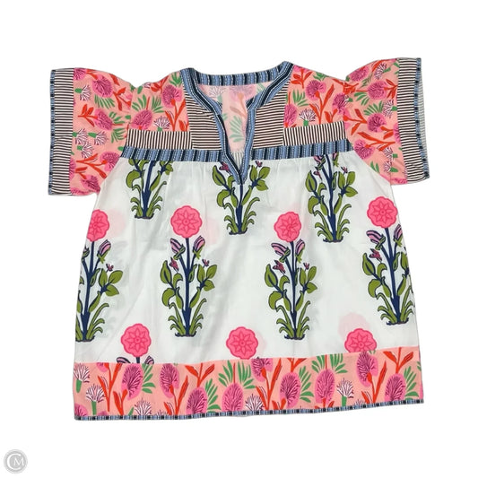 Blouse Short Sleeve By Cmf In Multi-colored, Size: 2x