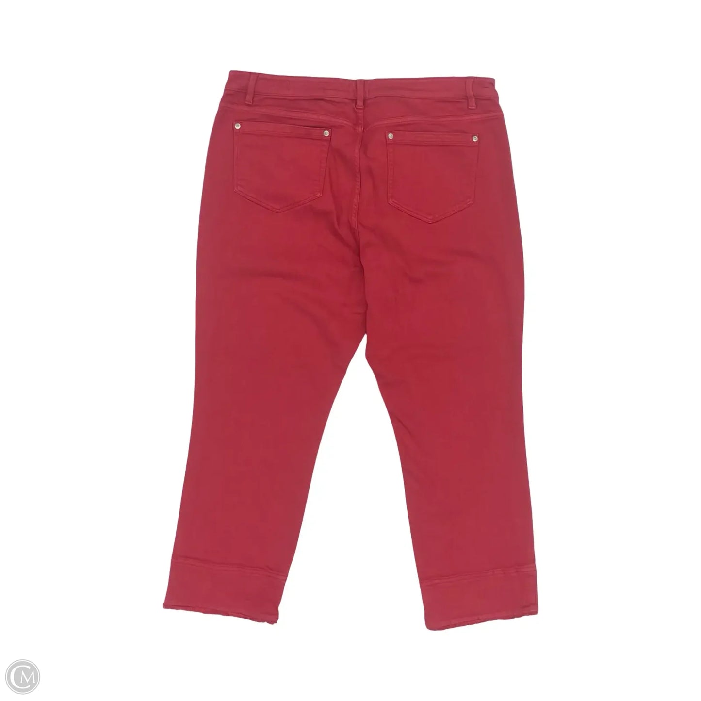 Jeans Cropped By J. Jill In Red, Size: 16