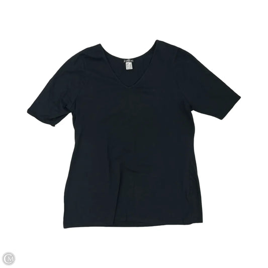 Top Short Sleeve Basic By Venus In Black, Size: 2x