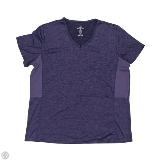 Athletic Top Short Sleeve By Clothes Mentor In Purple, Size: 2x