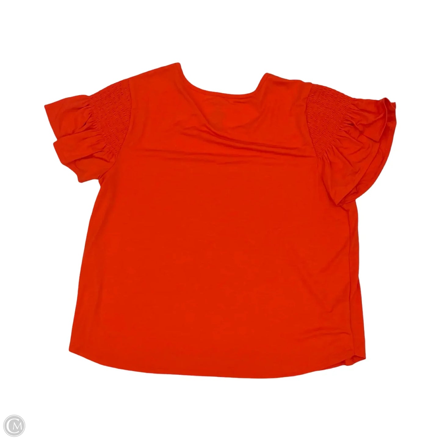 Top Short Sleeve By Nine West In Orange, Size: Xxl