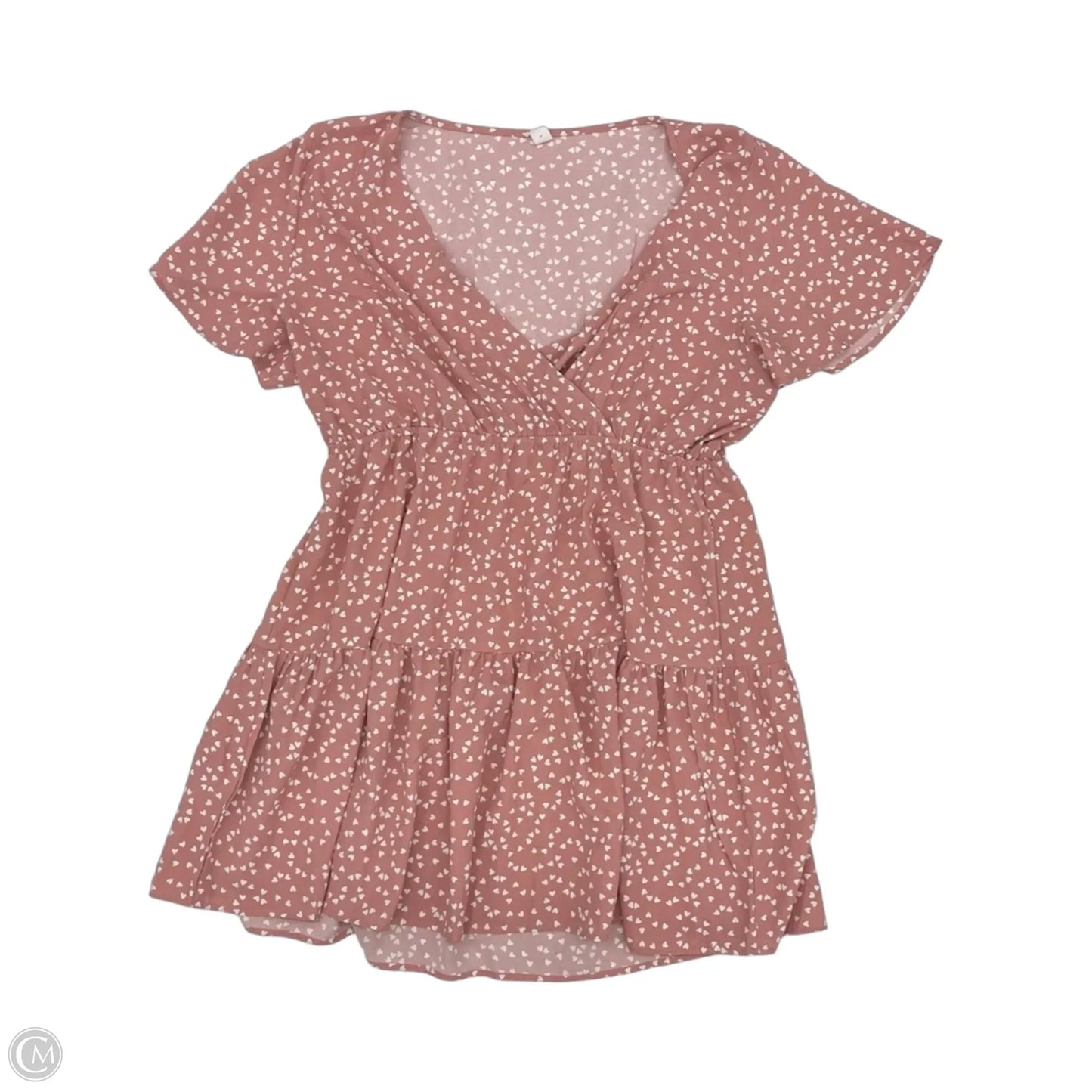 Dress Party Short By Cmf In Pink & White, Size: 3x