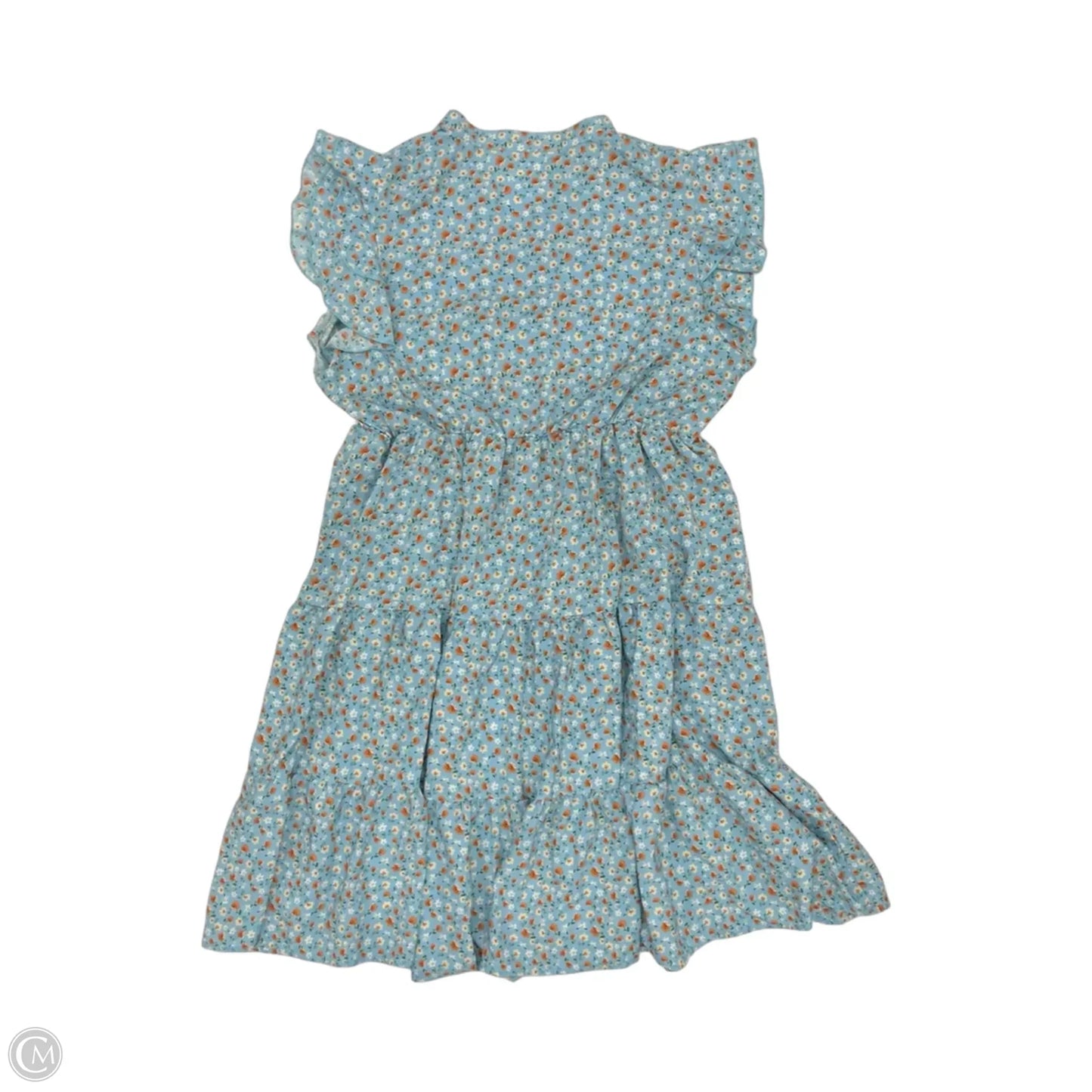 Dress Party Midi By Cmf In Blue & Orange, Size: 20