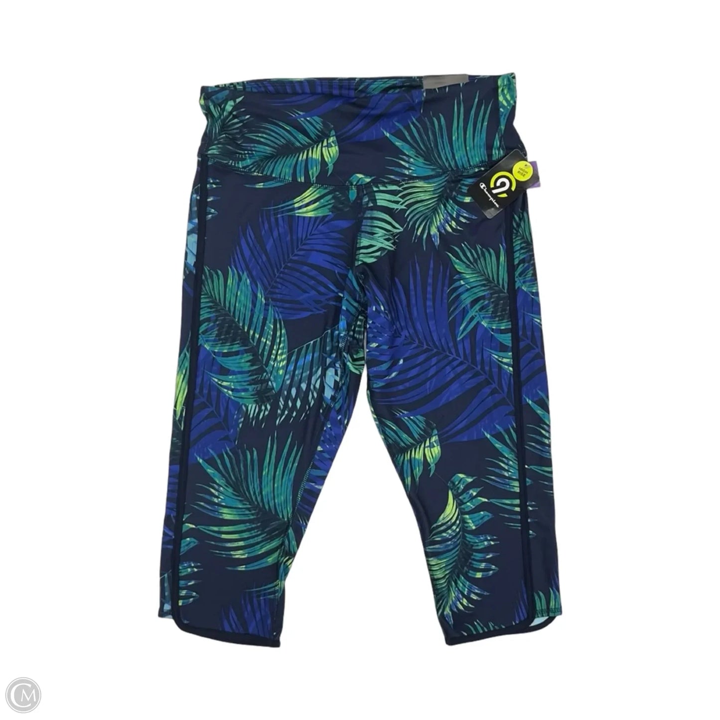 Athletic Leggings Capris By Champion In Blue & Green, Size: Xxl