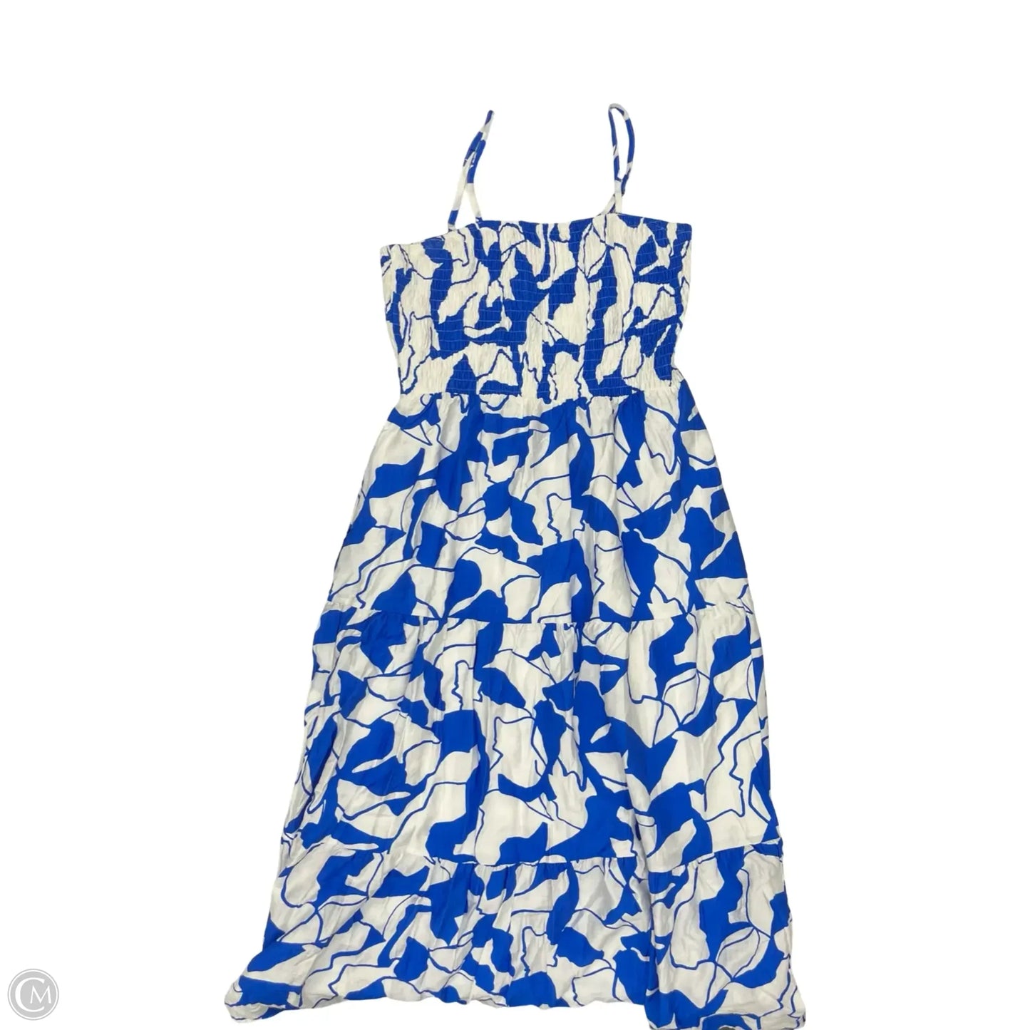 Dress Party Long By Cme In Blue & White, Size: Xl
