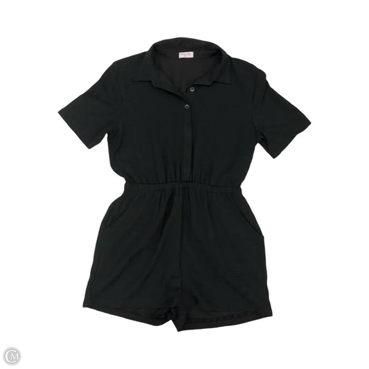 Romper By Pink Lily In Black, Size: 2x