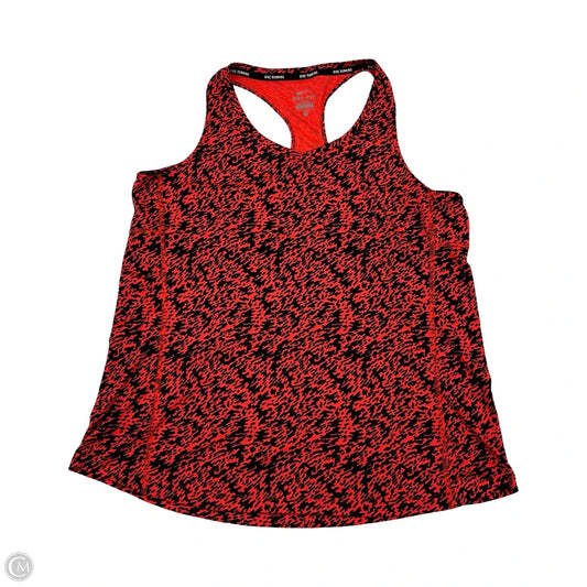 Athletic Tank Top By Nike In Black & Orange, Size: Xl