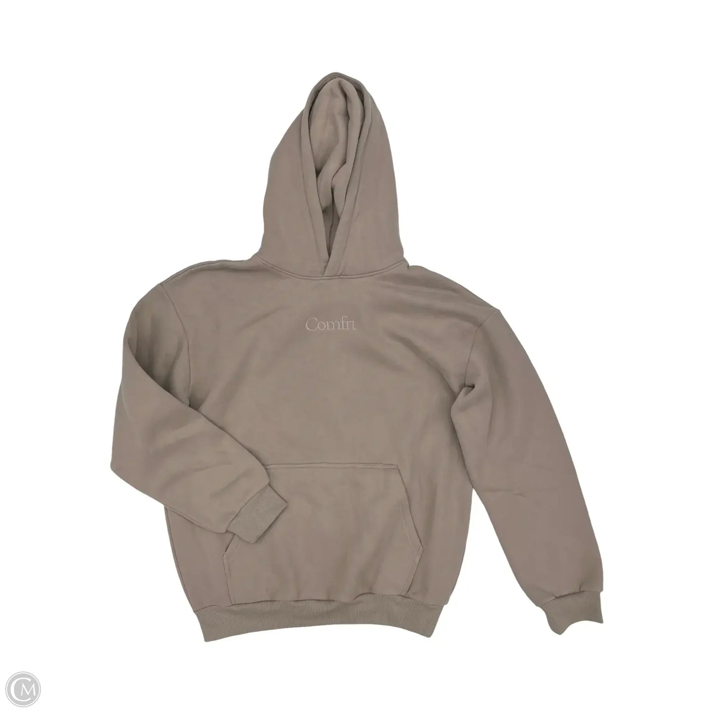 Sweatshirt Hoodie By Comfy In Tan, Size: L