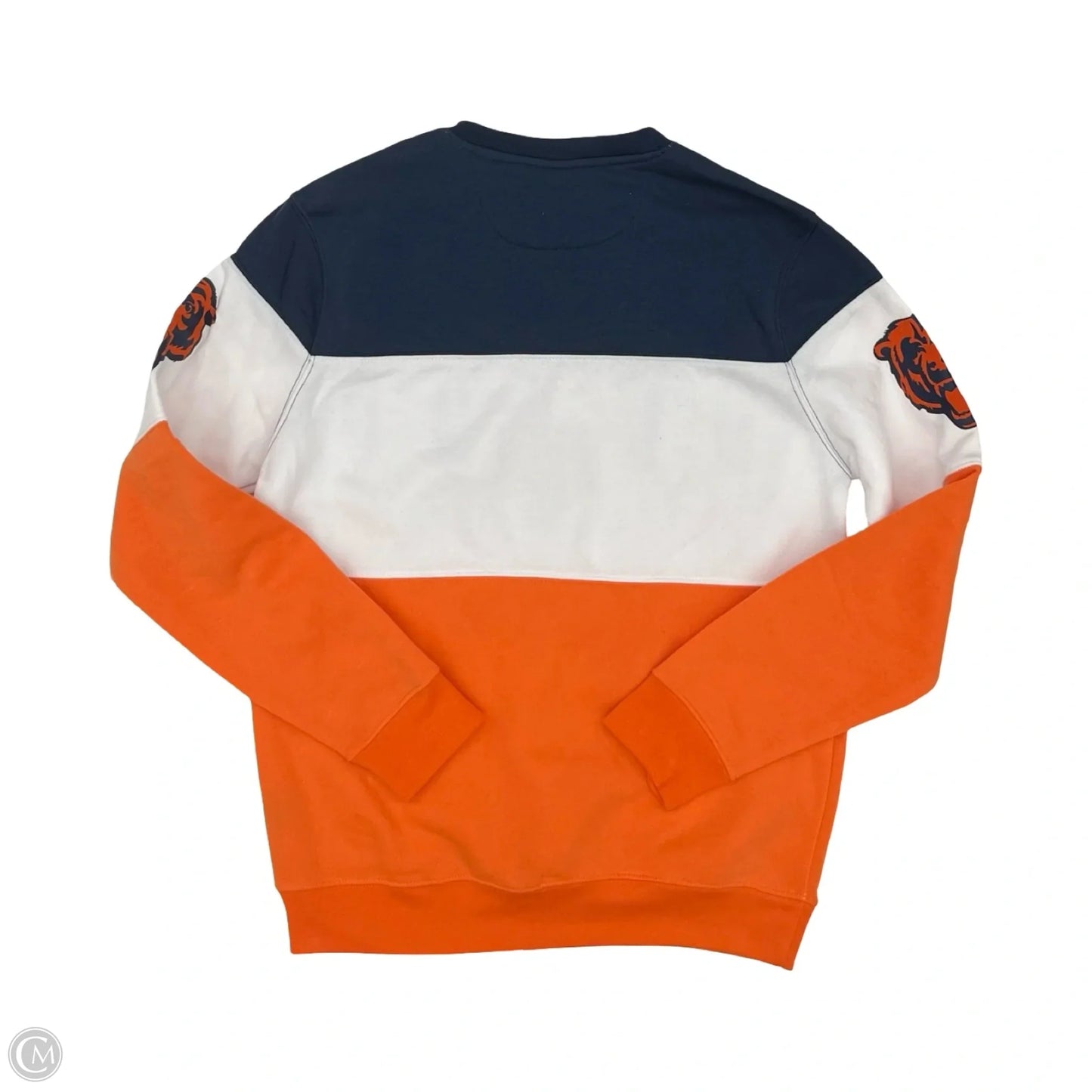 Athletic Sweatshirt Crewneck By Nfl In Blue & Orange, Size: M