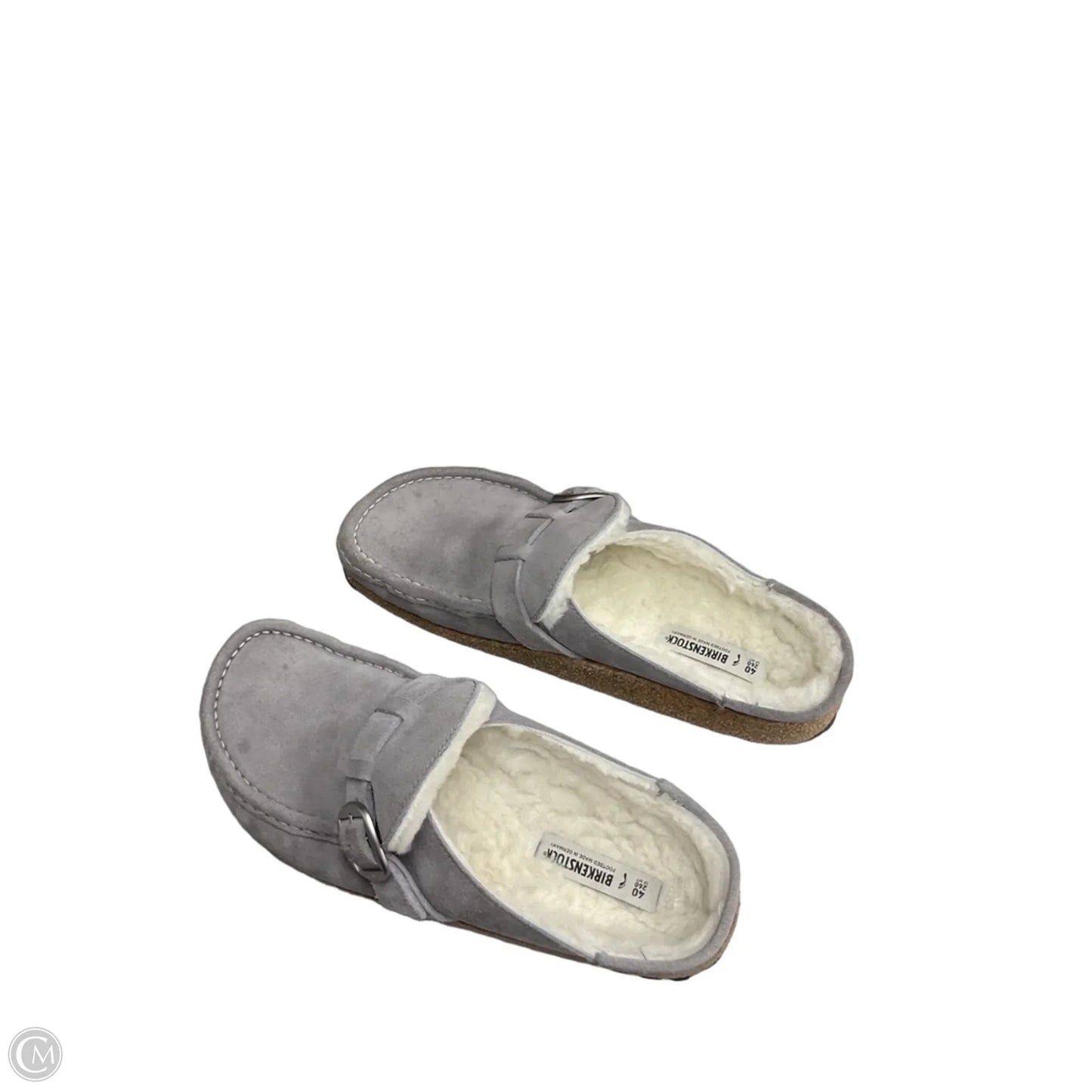 Shoes Flats By Birkenstock In Grey, Size: 9.5