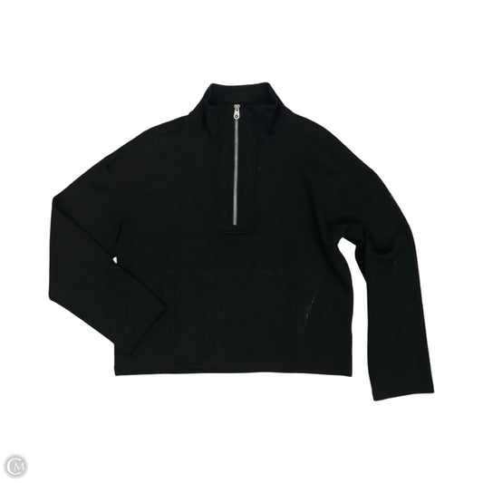 Athletic Top Long Sleeve Collar By Te Verde In Black, Size: S