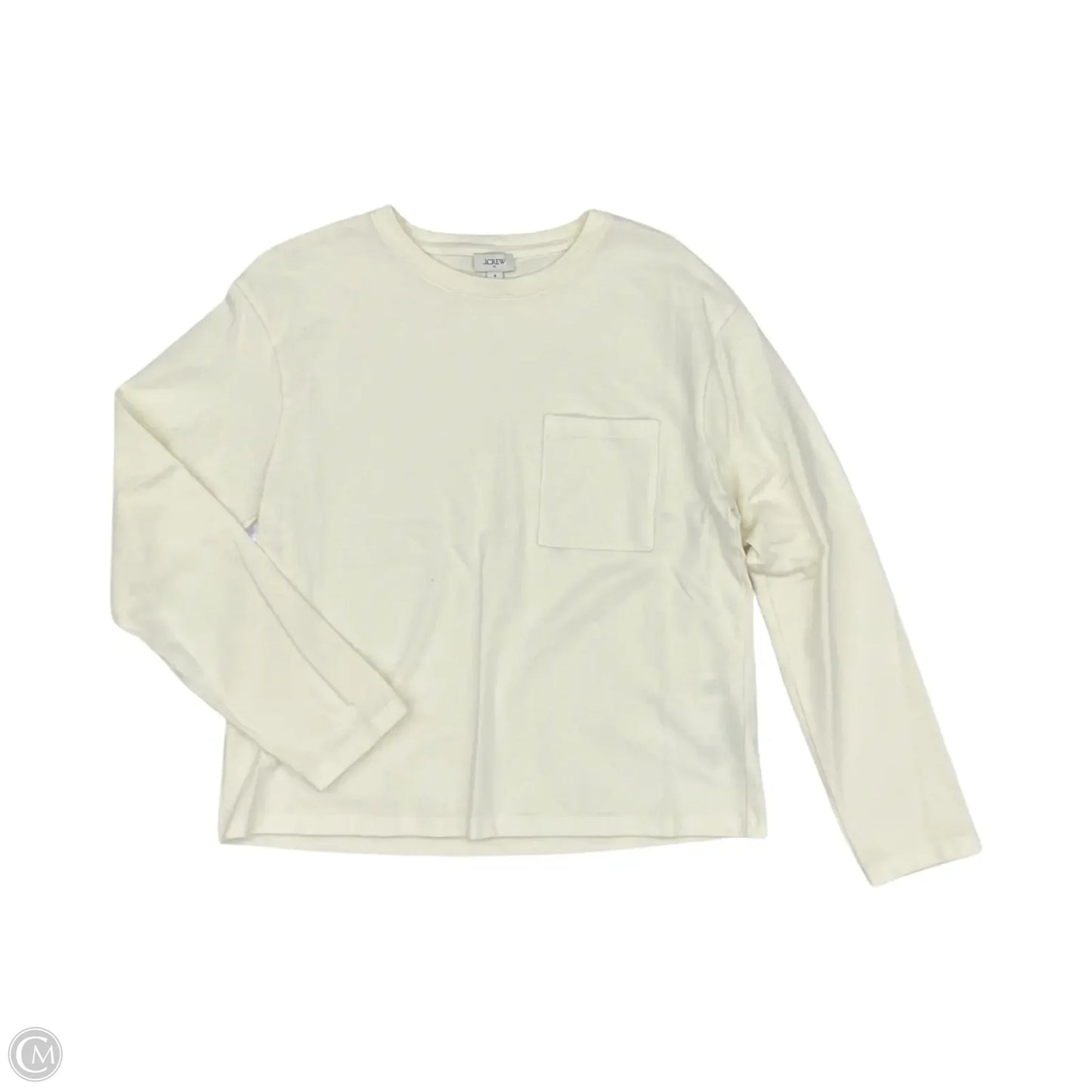 Top Long Sleeve By J. Crew In Cream, Size: S