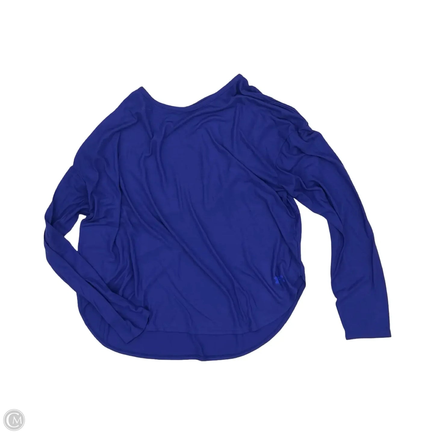 Athletic Top Long Sleeve Crewneck By Under Armour In Blue, Size: Xl