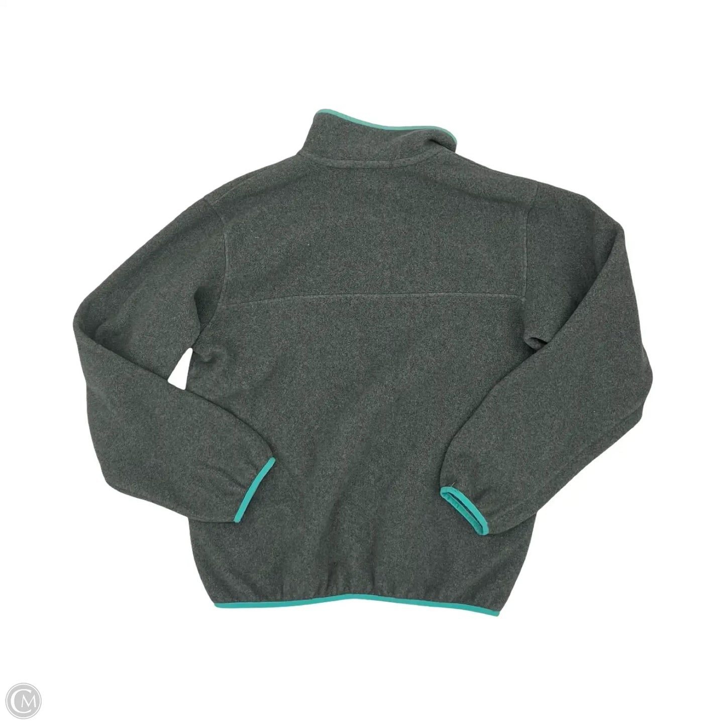 Athletic Top Long Sleeve Collar By Patagonia In Grey, Size: M