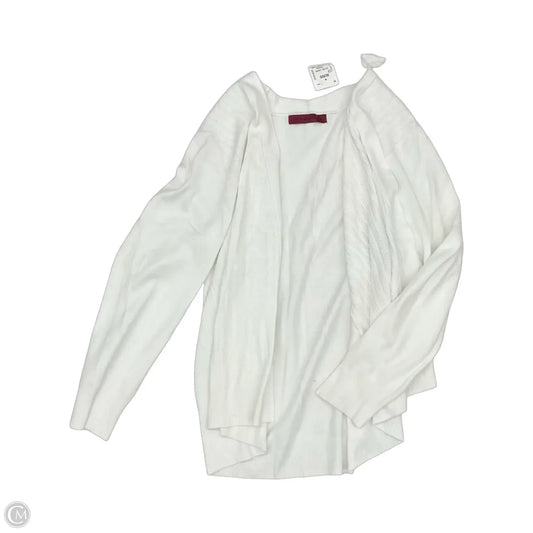 Sweater Cardigan By Clothes Mentor In White, Size: Xl