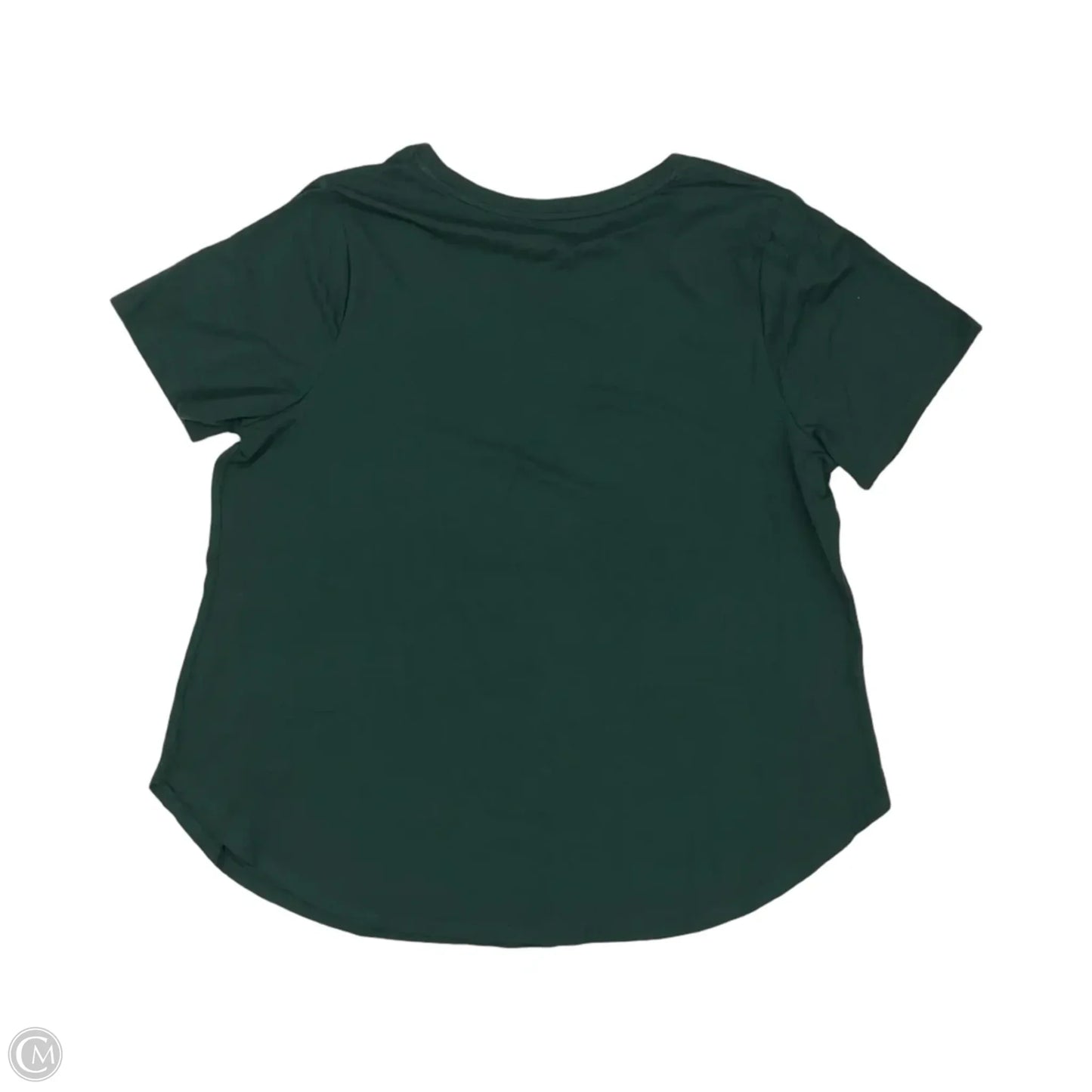 Top Short Sleeve Basic By Ava & Viv In Green, Size: 1x