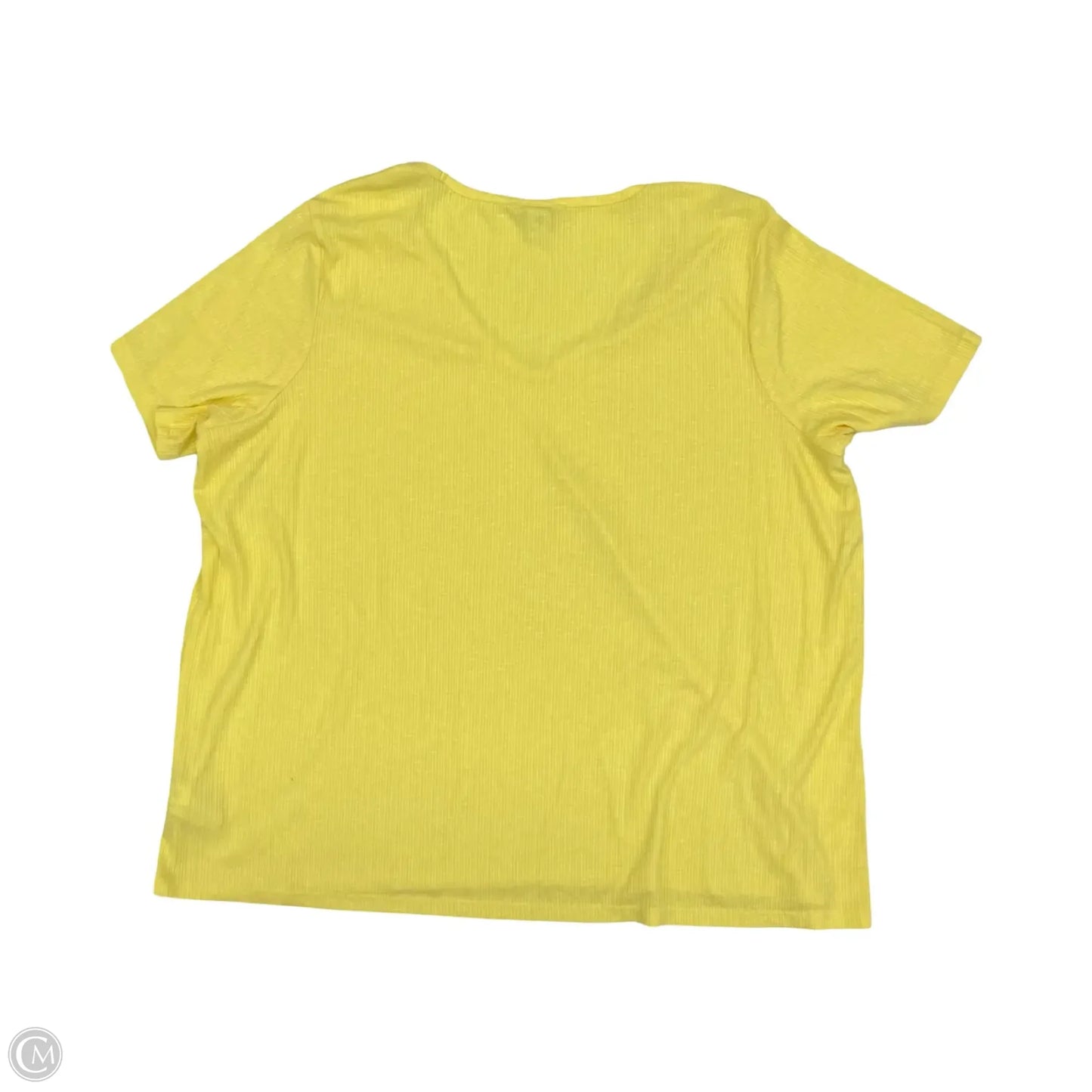 Top Short Sleeve By Old Navy In Yellow, Size: Xxl