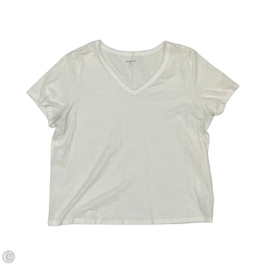 Top Short Sleeve Basic By Old Navy In White, Size: L