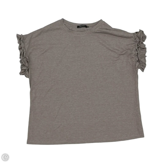 Top Short Sleeve By Automet In Brown, Size: Xxl