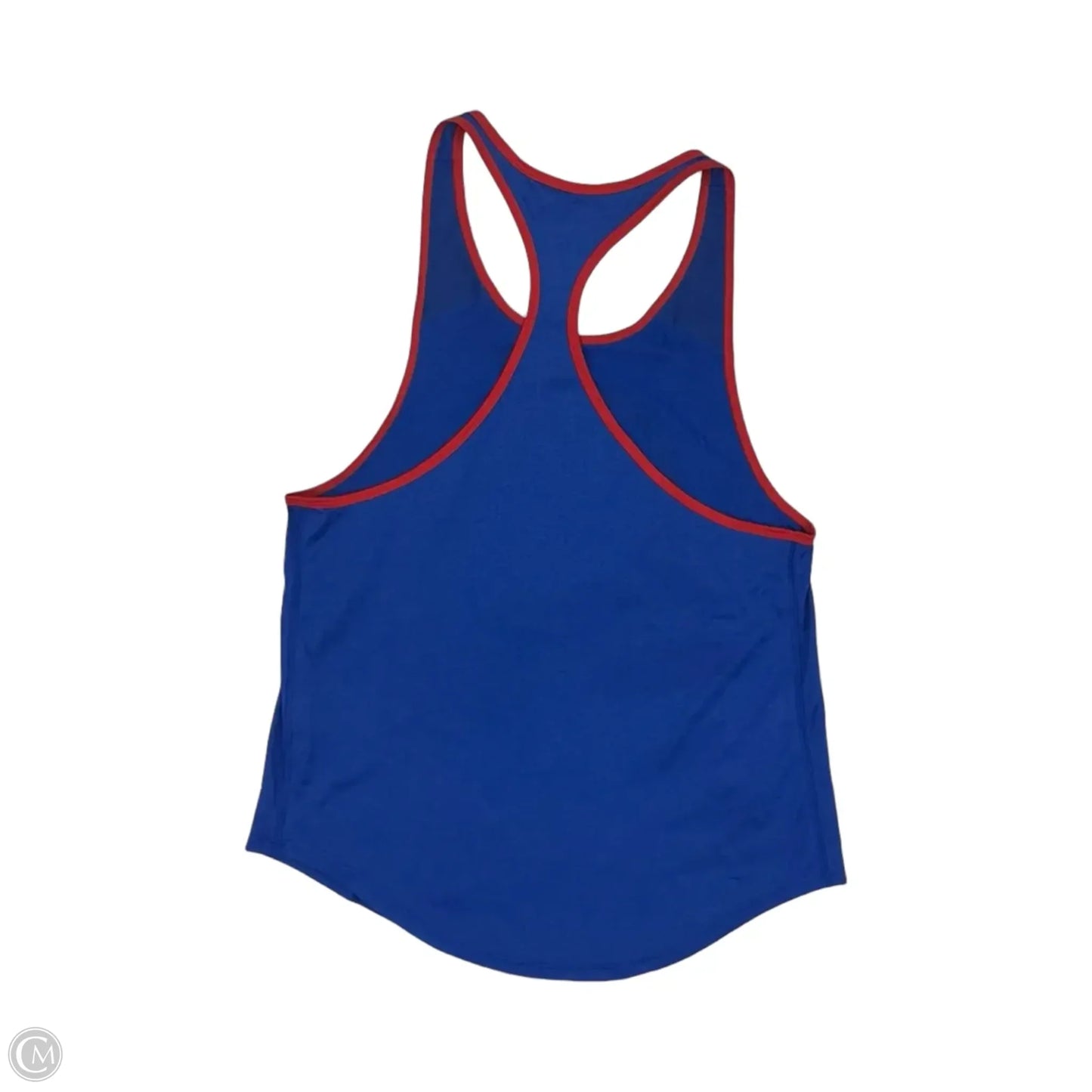 Athletic Tank Top By Nike Apparel In Blue & Red, Size: S