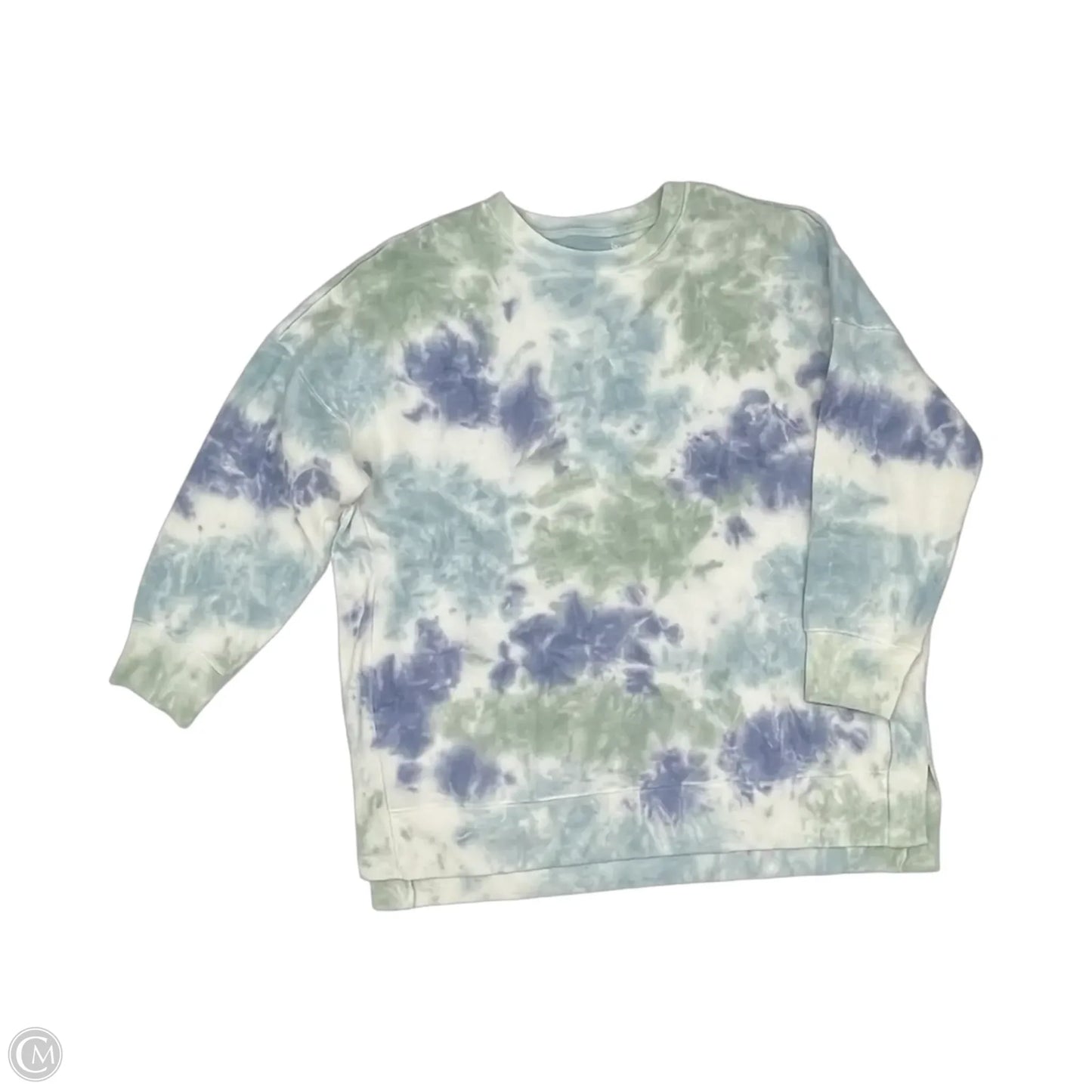 Sweatshirt Crewneck By So In Blue & Green, Size: Xxl