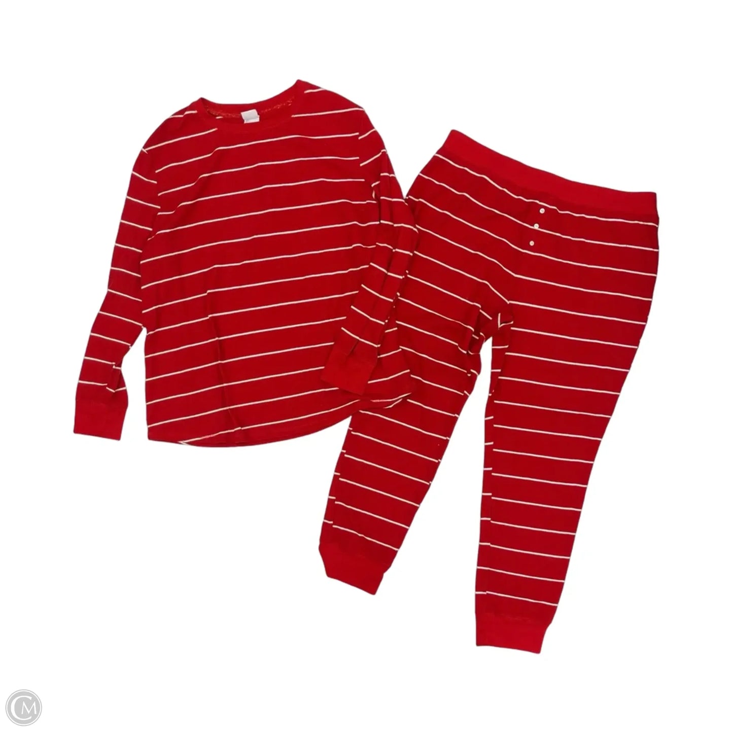 Pajamas 2pc By Stars Above In Red & White, Size: Xxl
