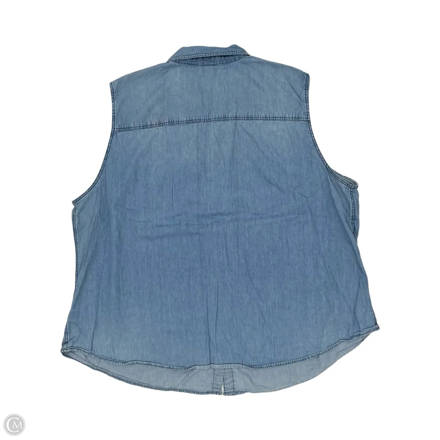 Blouse Sleeveless By Torrid In Blue, Size: 4x