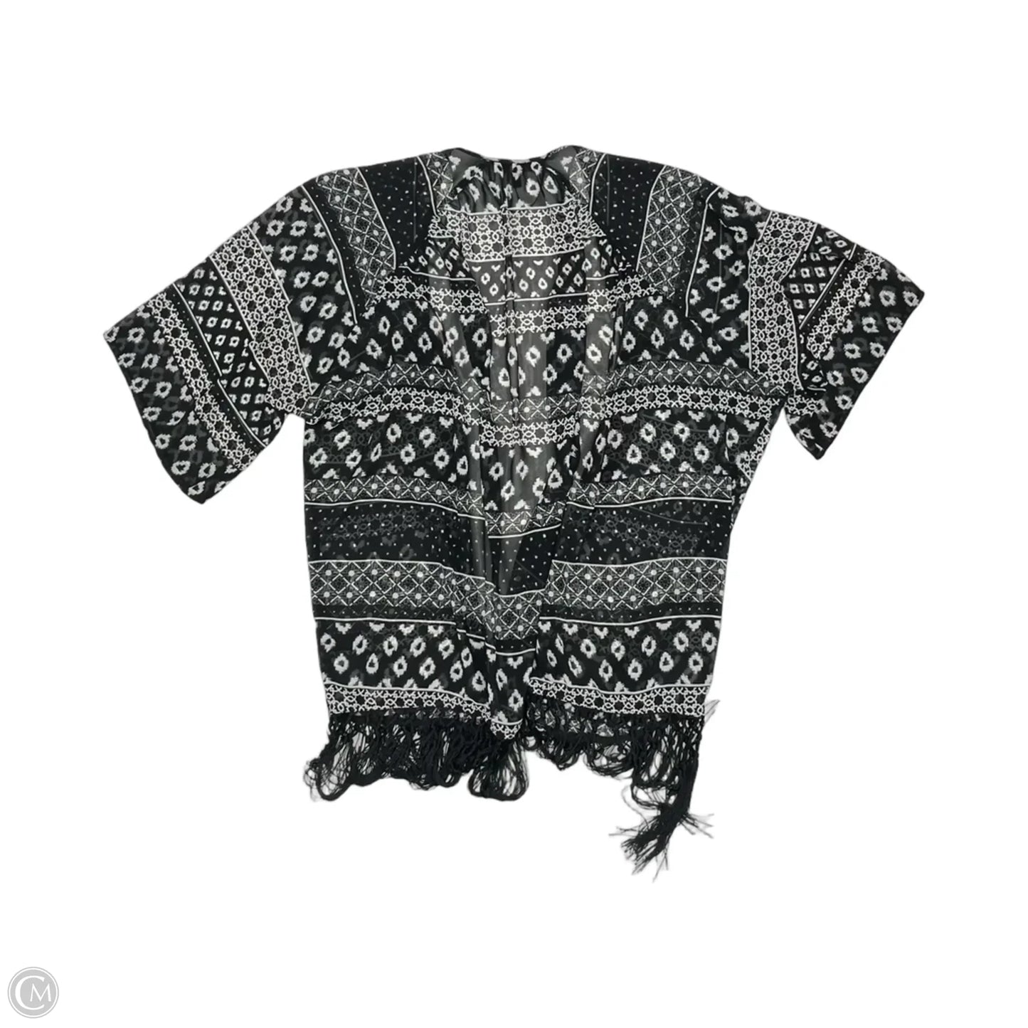 Kimono By Express In Black & White, Size: S