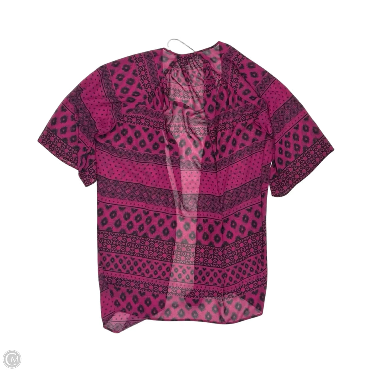 Kimono By Express In Black & Pink, Size: Xs