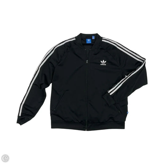 Athletic Jacket By Adidas In Black & White, Size: Xl