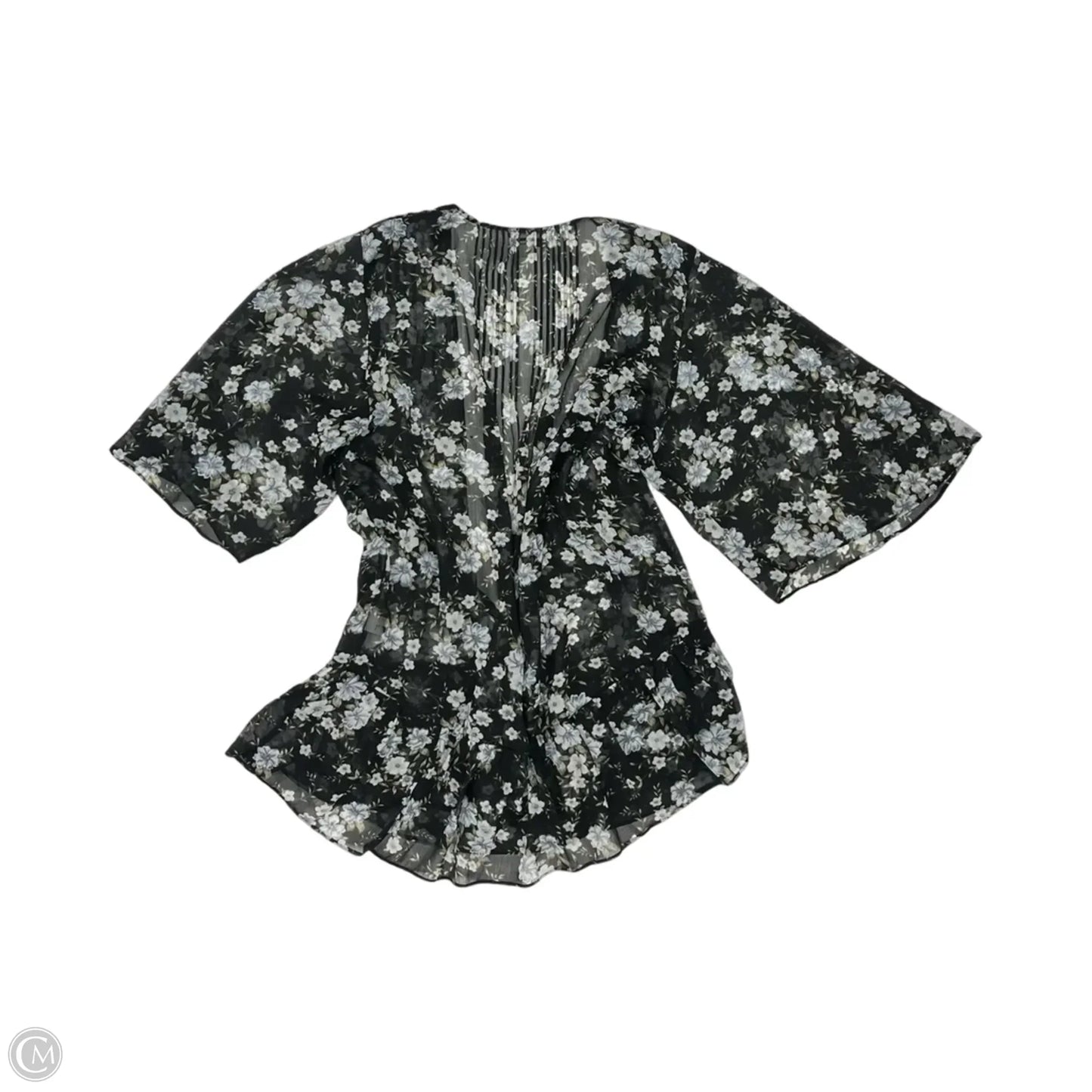 Kimono By American Eagle In Black & White, Size: M