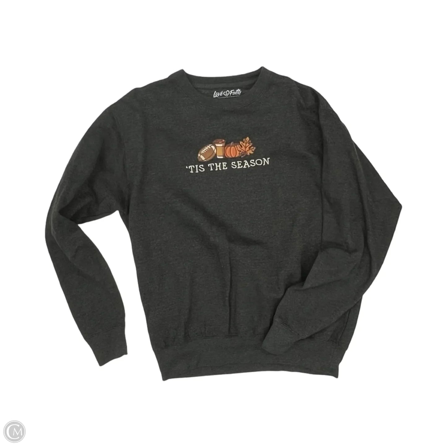 Sweatshirt Crewneck By Clothes Mentor In Grey, Size: L