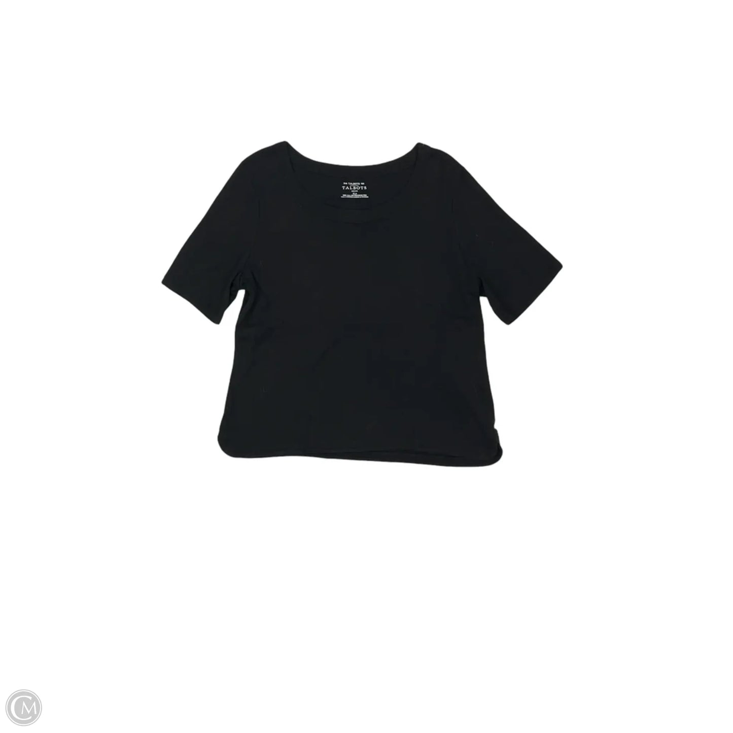 Top Short Sleeve By Talbots In Black, Size: Xlp
