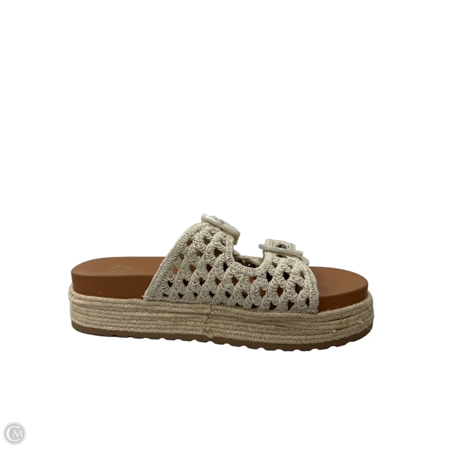 Sandals Heels Platform By Madden Nyc In Tan, Size: 8
