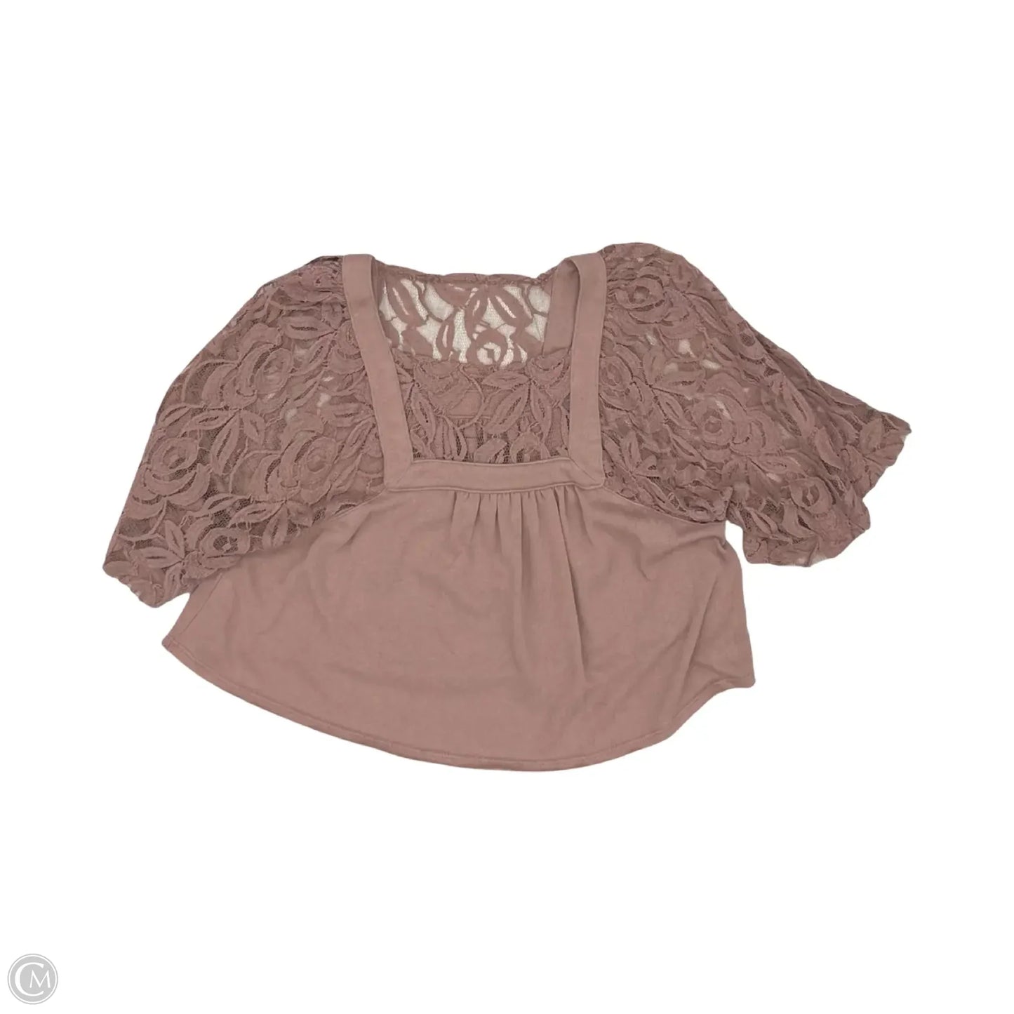 Top Short Sleeve By We The Free In Mauve, Size: S