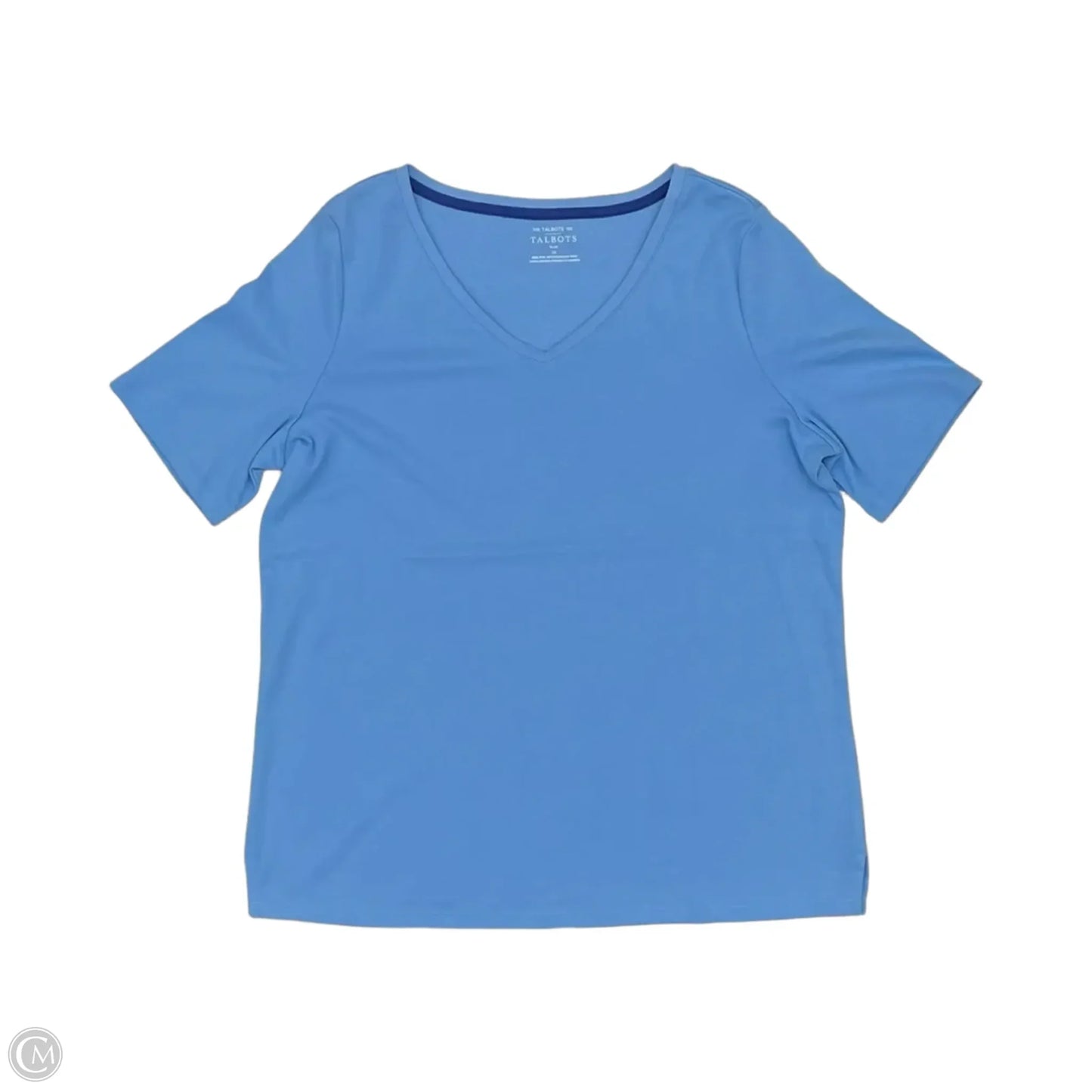 Top Short Sleeve By Talbots In Blue, Size: 1x