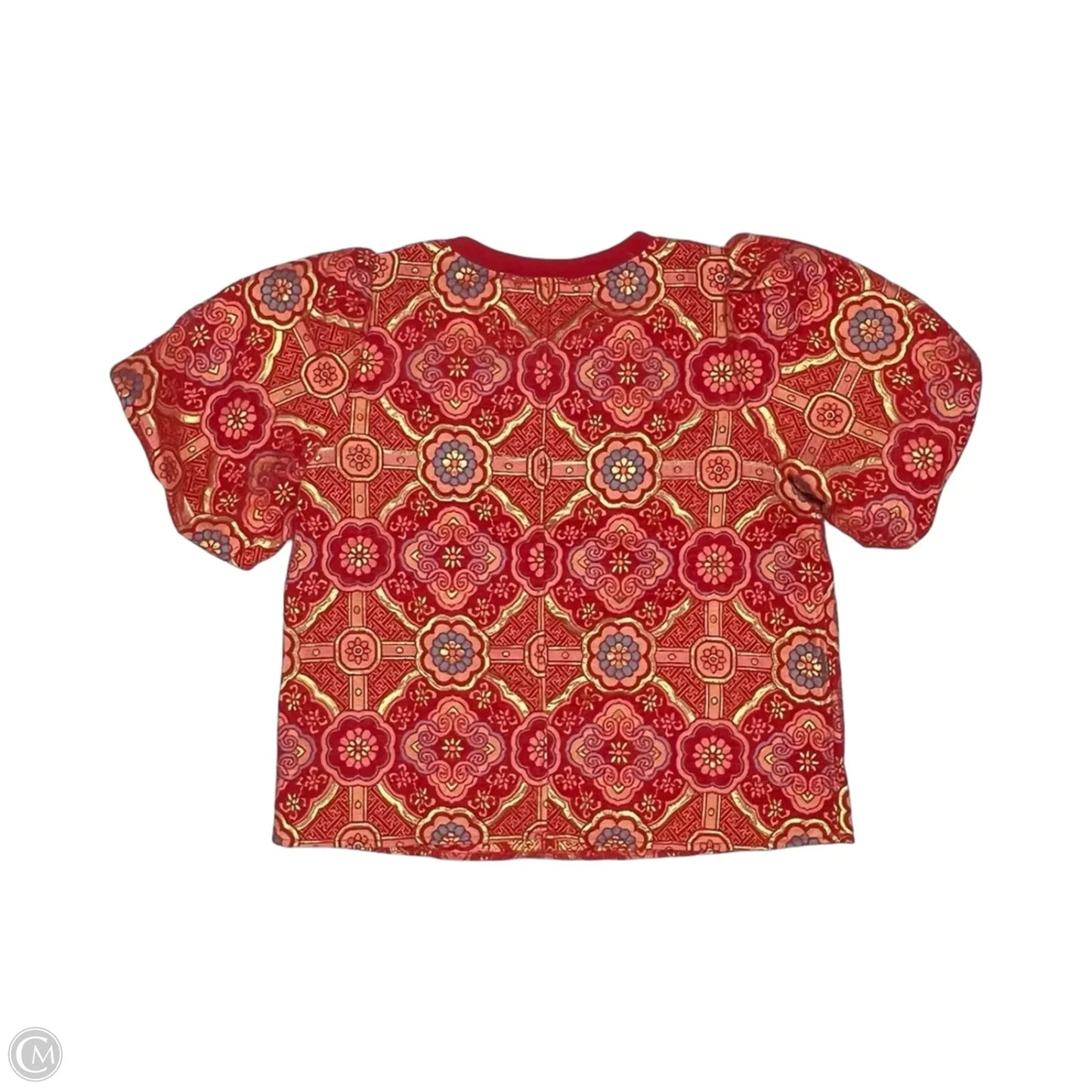 Top Short Sleeve By Voy In Red, Size: L