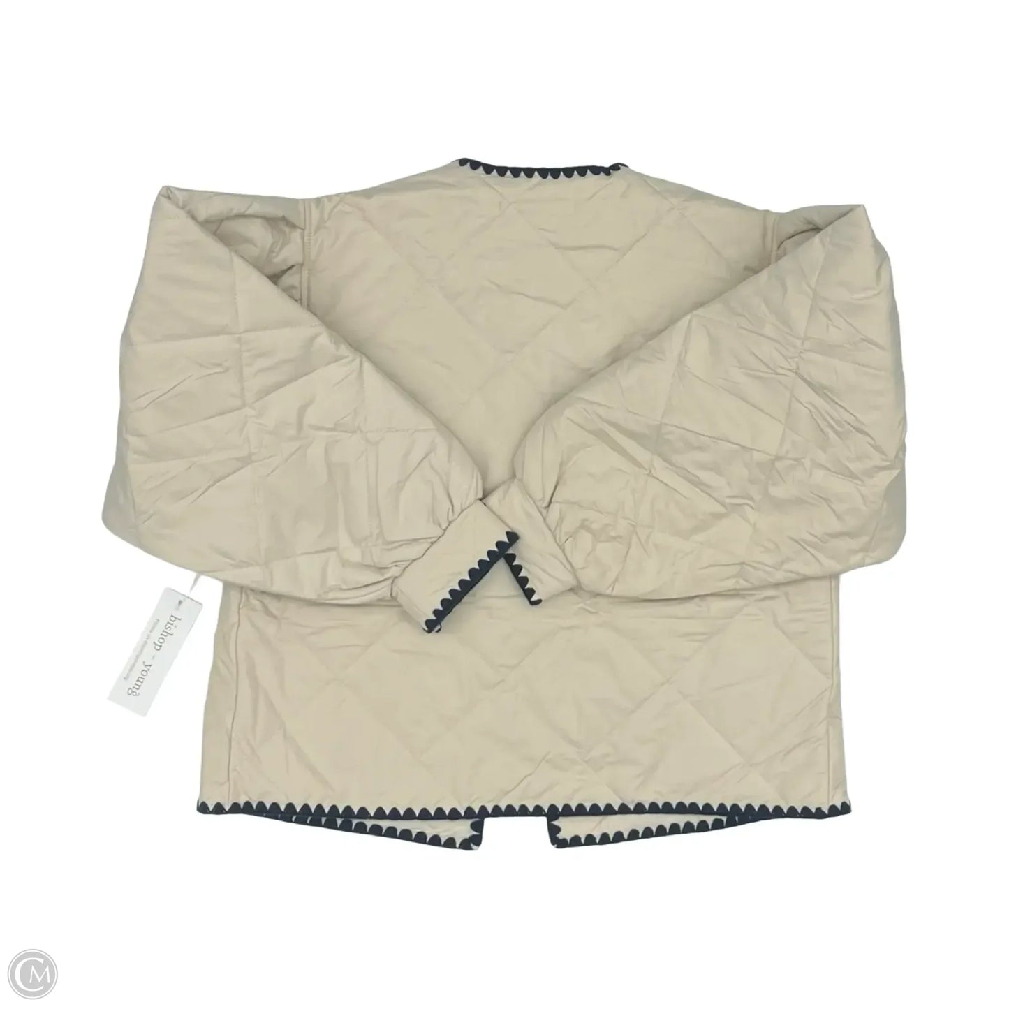 Jacket Puffer & Quilted By Bishop + Young In Cream, Size: M