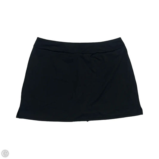 Skort By Clothes Mentor In Black, Size: 1x