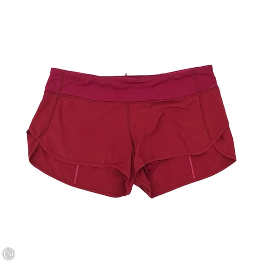 Athletic Shorts By Lululemon In Red, Size: M