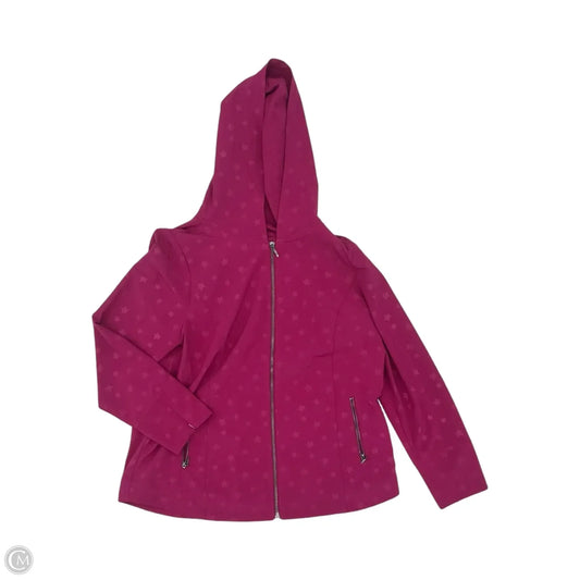 Jacket Windbreaker By Chicos In Pink, Size: M