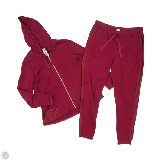 Lounge Set Pants By Chicos In Maroon, Size: L