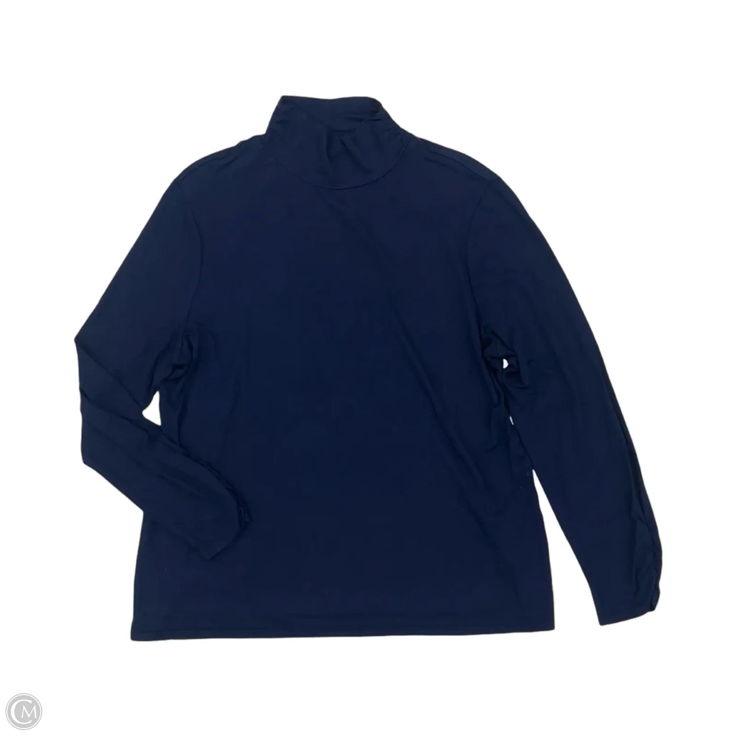 Top Long Sleeve By Chicos In Navy, Size: Xlp