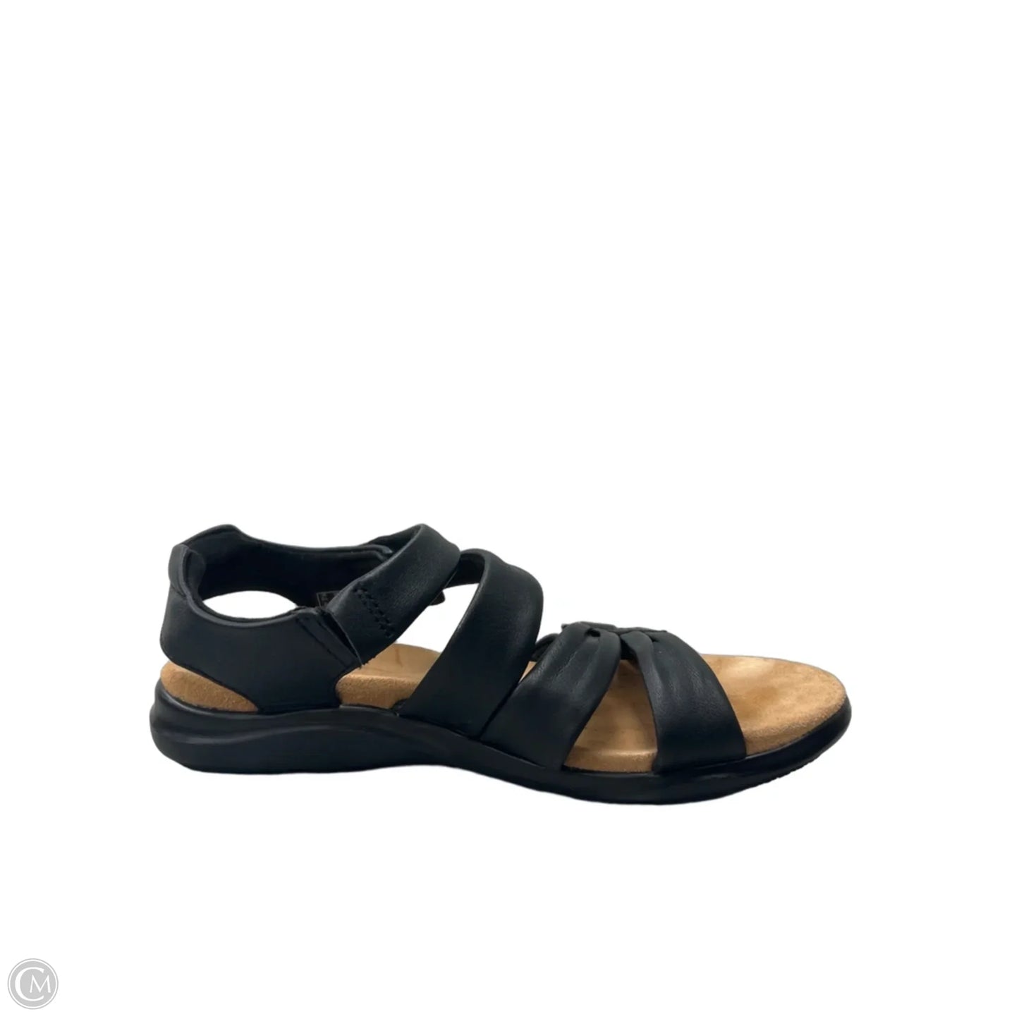 Sandals Flats By Clarks In Black, Size: 8