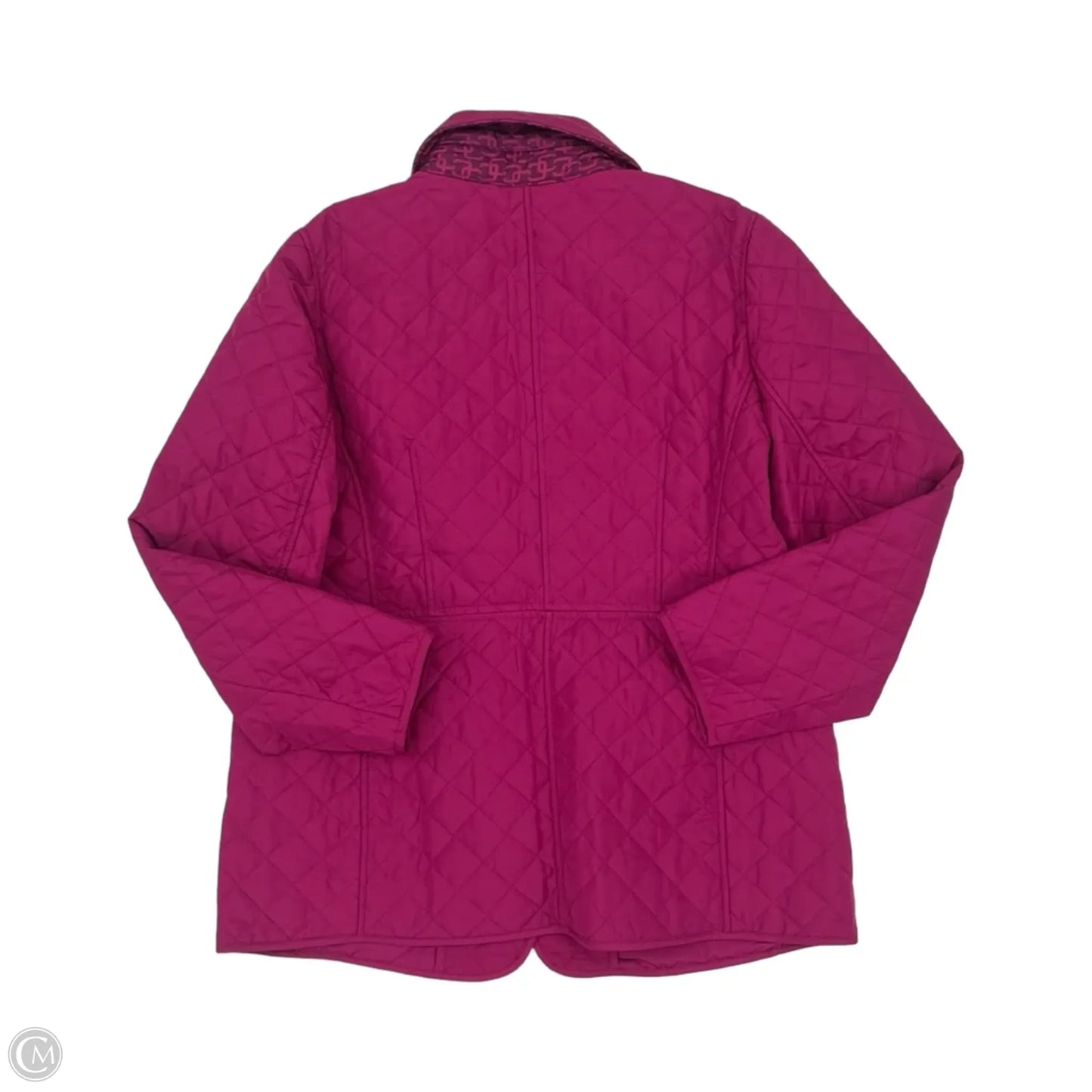 Jacket Puffer & Quilted By Chicos In Pink, Size: L