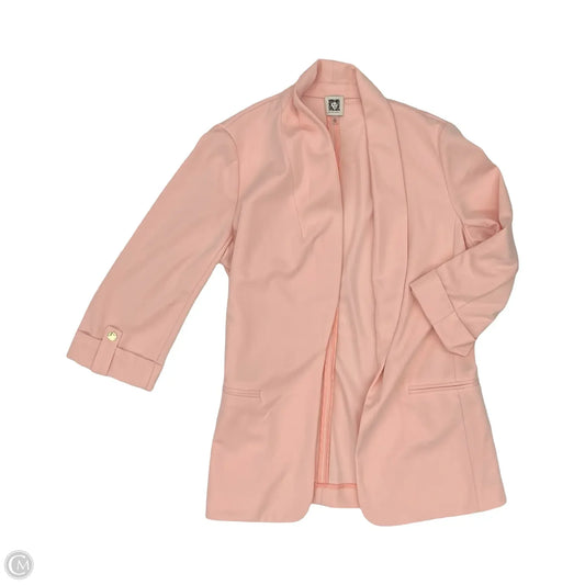 Blazer By Anne Klein In Pink, Size: M