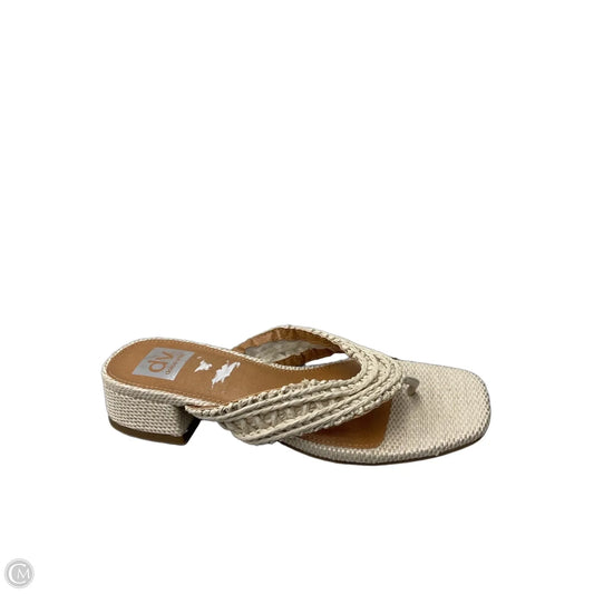 Sandals Heels Block By Dolce Vita In Cream, Size: 7