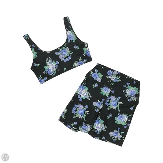 Athletic Shorts 2pc By Clothes Mentor In Floral Print, Size: M